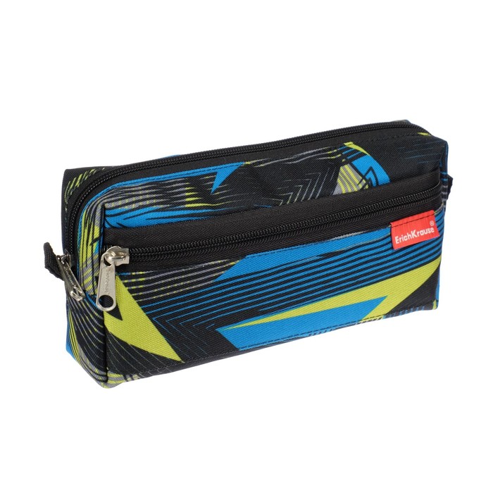 

Пенал мягкий 2 отделения, 100 х 210 х 50 мм, Space, синий, на молнии