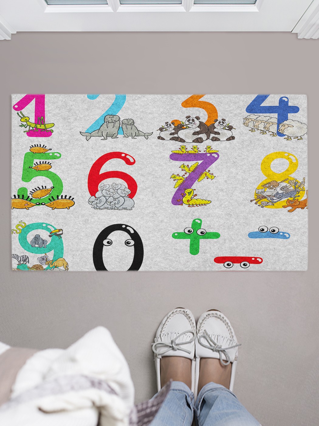 

Придверный коврик в прихожую для обуви, на резиновой основе, 75x45 см door_37780 JoyArty