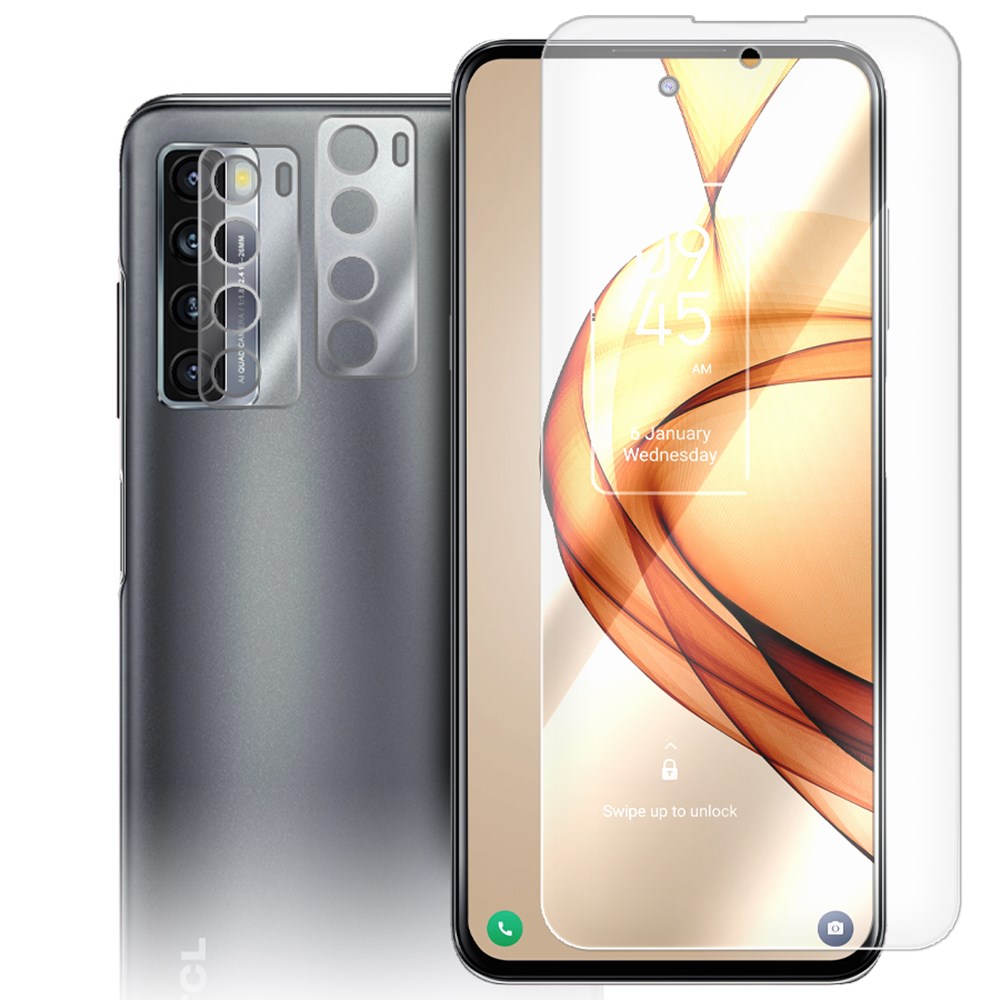 

Стекло защитное гибридное для TCL 20L Plus + защита камеры (2 шт.)