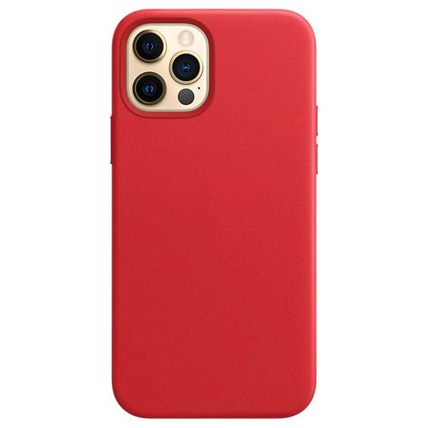 Чехол leather case для iphone 11 (2), красный