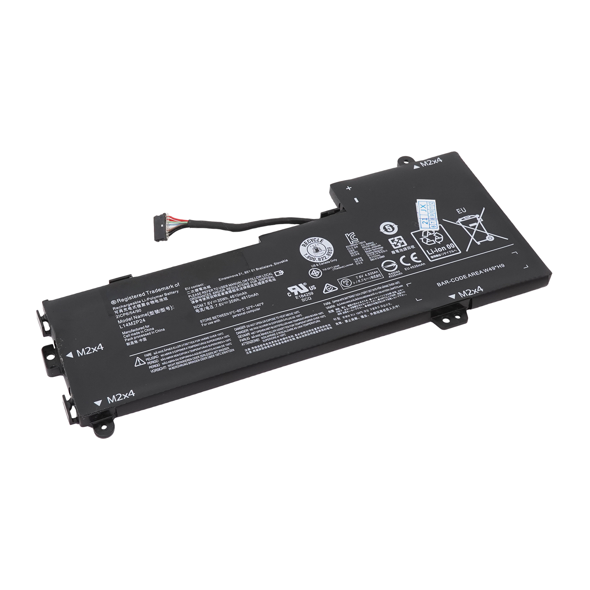 фото Аккумулятор l14m2p24 для lenovo e31-70 и др. (l14s2p22, 5b10k10178, 5b10k10175) azerty