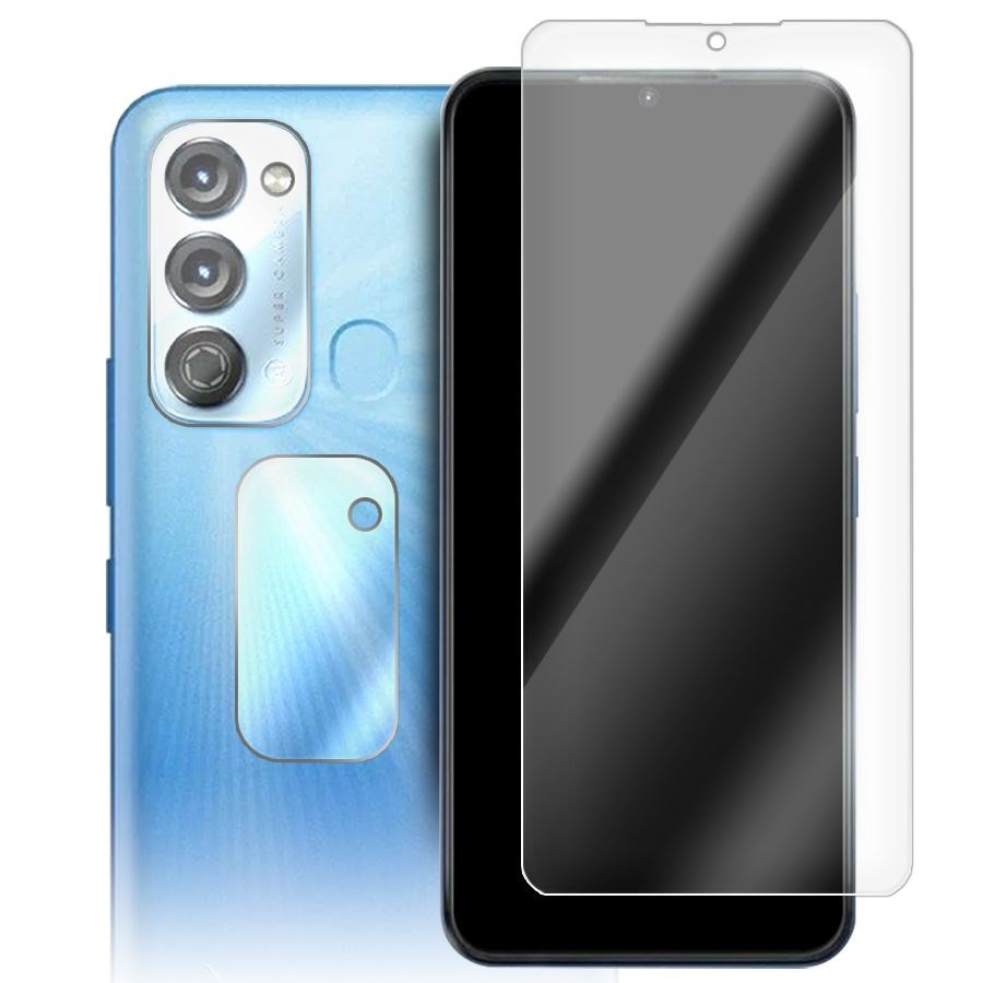 

Стекло защитное гибридное для ITEL Vision 3 + защита камеры (2шт.)