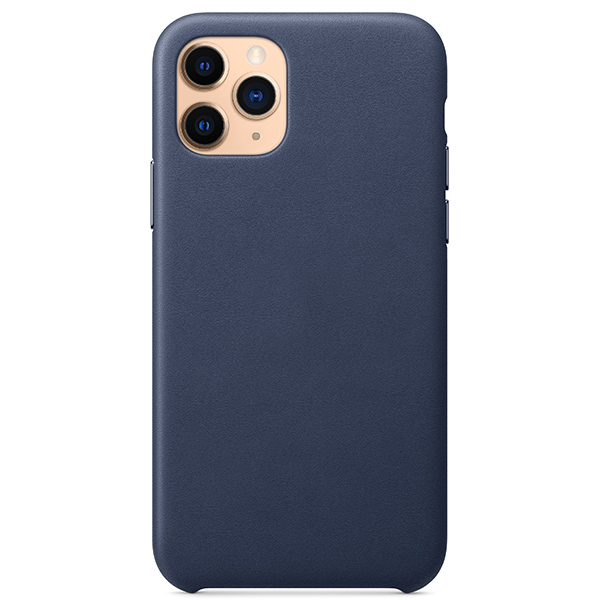 

чехол leather case для iPhone 11 pro (4), темно-синий