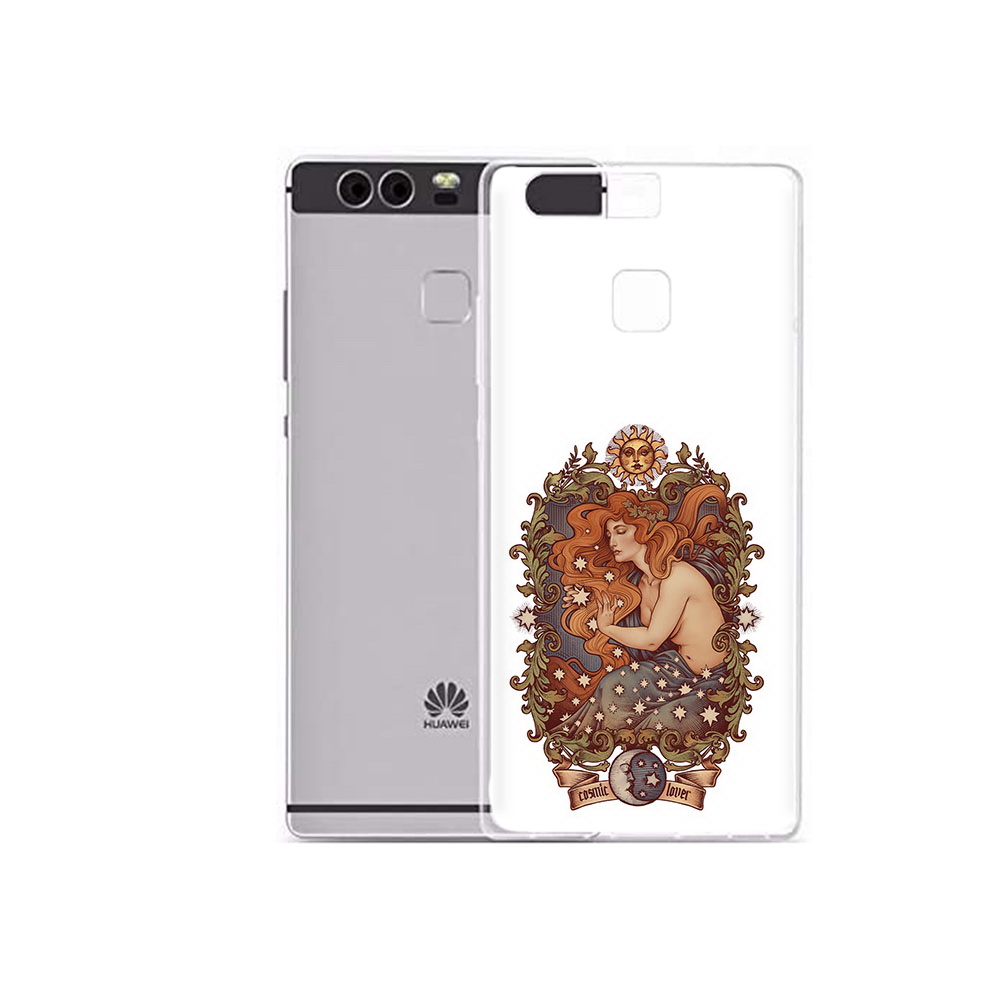 

Чехол MyPads Tocco для Huawei P9 Plus звездная девушка абстракция (PT31455.54.351), Прозрачный, Tocco