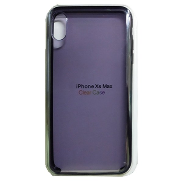 фото Чехол clear case пластиковый для iphone x/xs, темно-прозрачный ademar