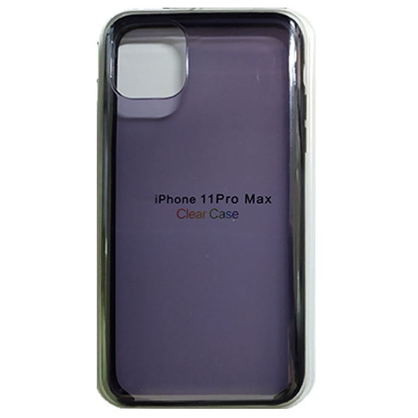 фото Чехол clear case пластиковый для iphone 11, темно-прозрачный ademar