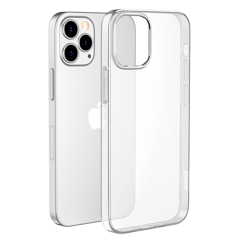 фото Чехол tpu light series для iphone 12 6.1, прозрачный, 0,8 мм hoco