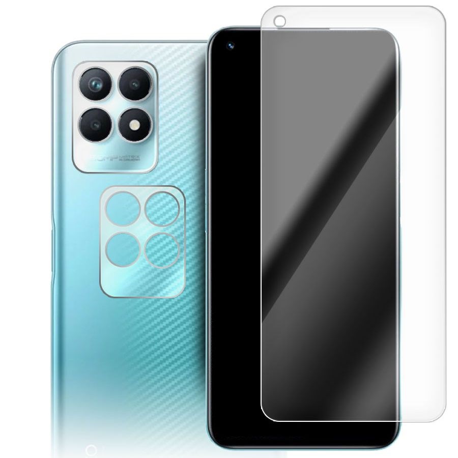 

Стекло защитное гибридное для Realme Narzo 50 + защита камеры (2 шт.)