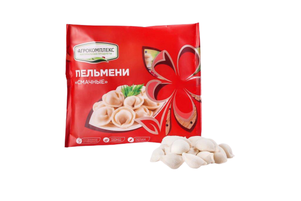 

Пельмени Агрокомплекс Смачные +-450 г