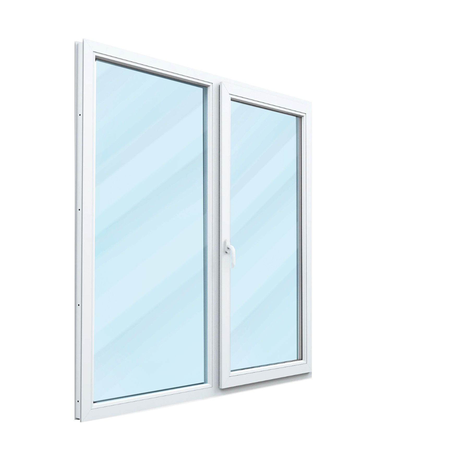 

Окно Rehau Blitz New (Ширина 1200мм: Высота 1300мм:), двухстворчатое