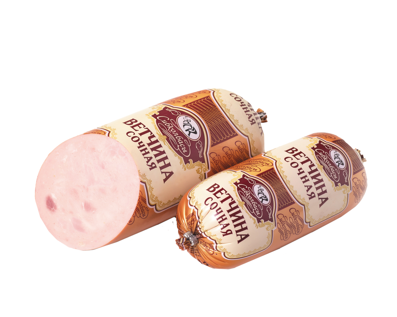 

Ветчина Сибколбасы Сочная +-1 кг