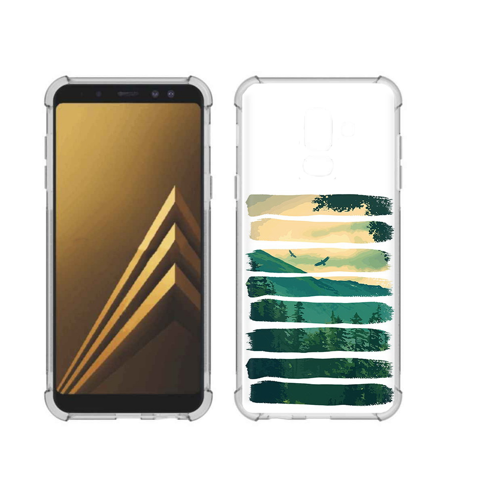 

Чехол MyPads Tocco для Samsung Galaxy A6+ (2018) Лесная чаща (PT111520.594.107), Прозрачный, Tocco
