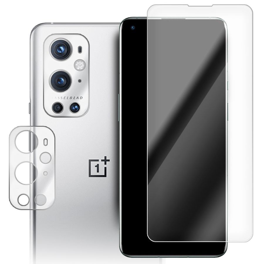 

Стекло защитное гибридное для OnePlus 9 Pro + защита камеры (2 шт.)