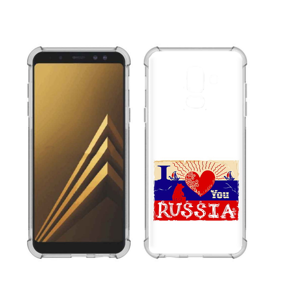 

Чехол MyPads Tocco для Samsung Galaxy A6+ (2018) Люблю Россию (PT111520.594.112), Прозрачный, Tocco