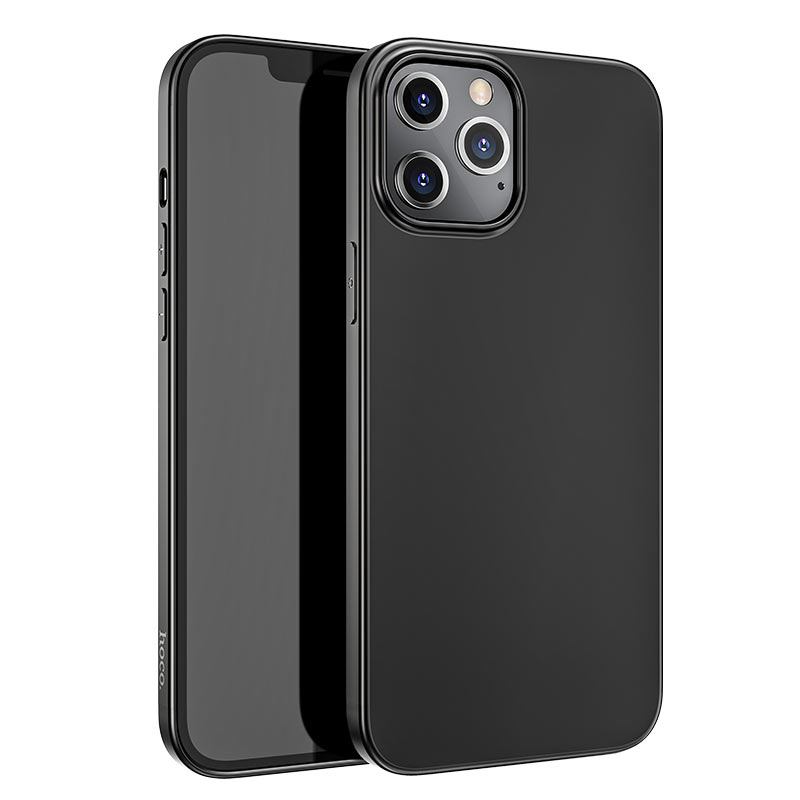 

Чехол tpu fascination series для iphone 12 Pro max 6.7, черный, 0,8 мм