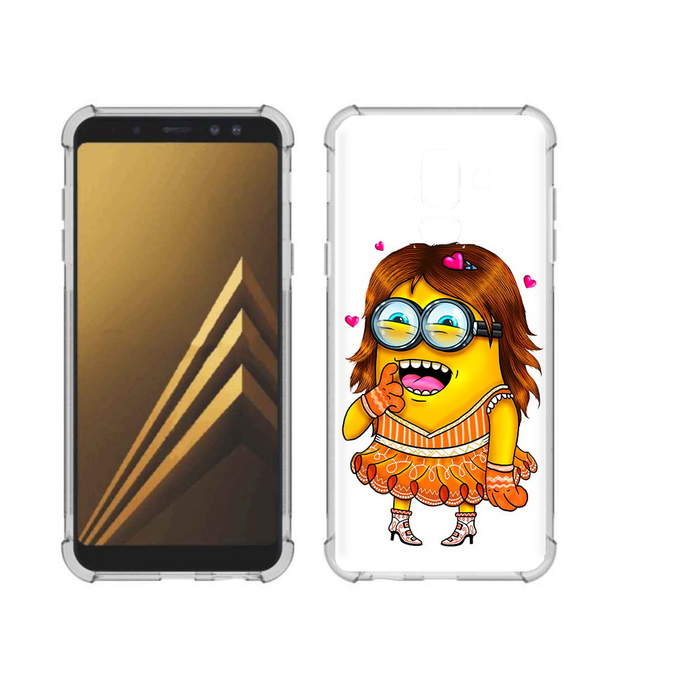 Чехол MyPads Tocco для Samsung Galaxy A6+ (2018) Миньон девочка (PT111520.594.116)