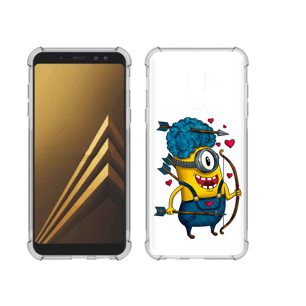 

Чехол MyPads Tocco для Samsung Galaxy A6+ (2018) Миньон купидон (PT111520.594.117), Прозрачный, Tocco