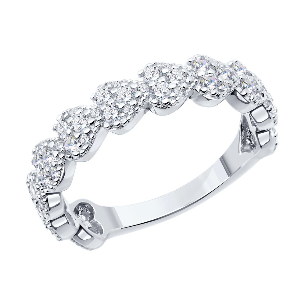 

Кольцо из серебра р. 17 SOKOLOV 94013919-91, фианит, 94013919-91