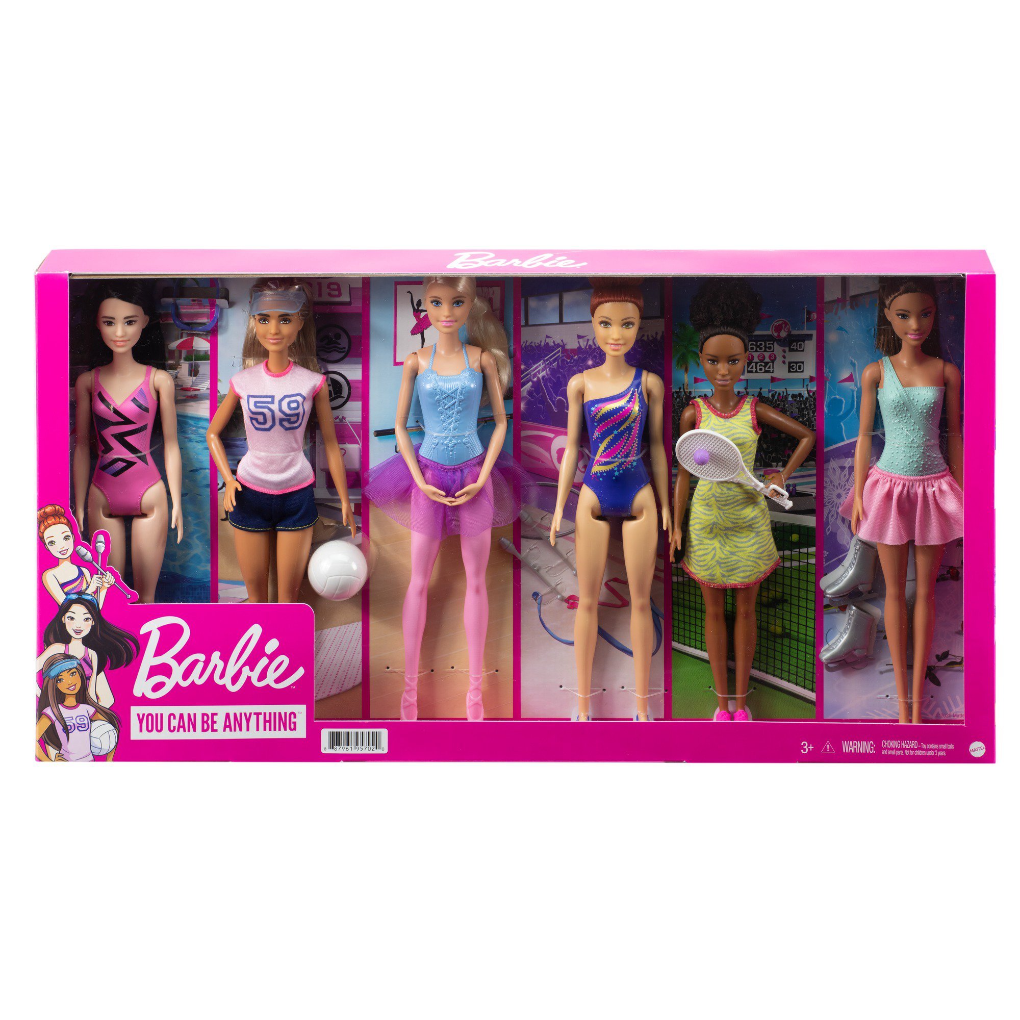 Набор кукол Барби Barbie Карьера спорт 6 шт.