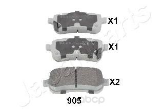

Тормозные колодки Japanparts задние pp905af