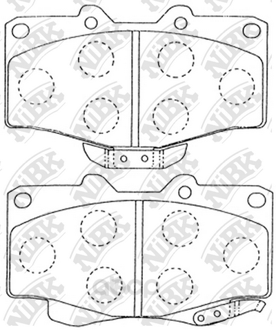 

Колодки тормозные NiBK передние pn1219