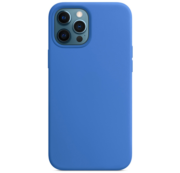 фото Чехол silicon case with magsafe для iphone 12/12 pro 6.1 (7), синий ademar