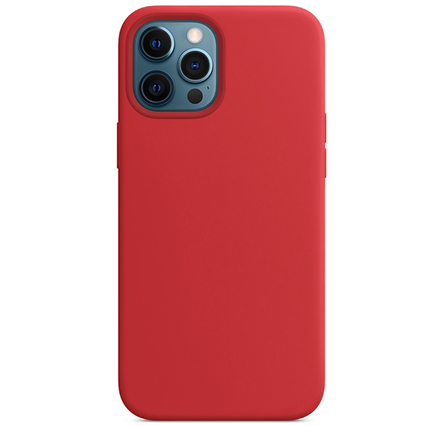

Чехол silicon case with magsafe для iphone 12 Pro max 6.7 (3), красный