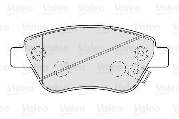 

Колодки Торм. Пер. Valeo 301825