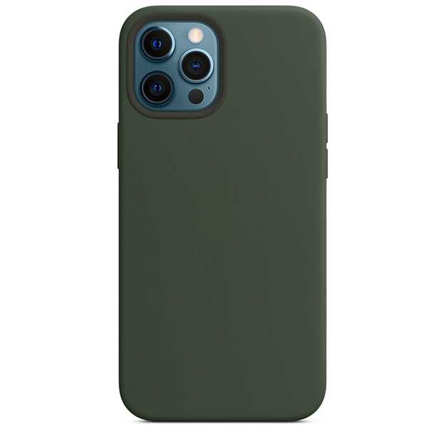 фото Чехол silicon case with magsafe для iphone 12 pro max 6.7 (8), темно-зеленый ademar