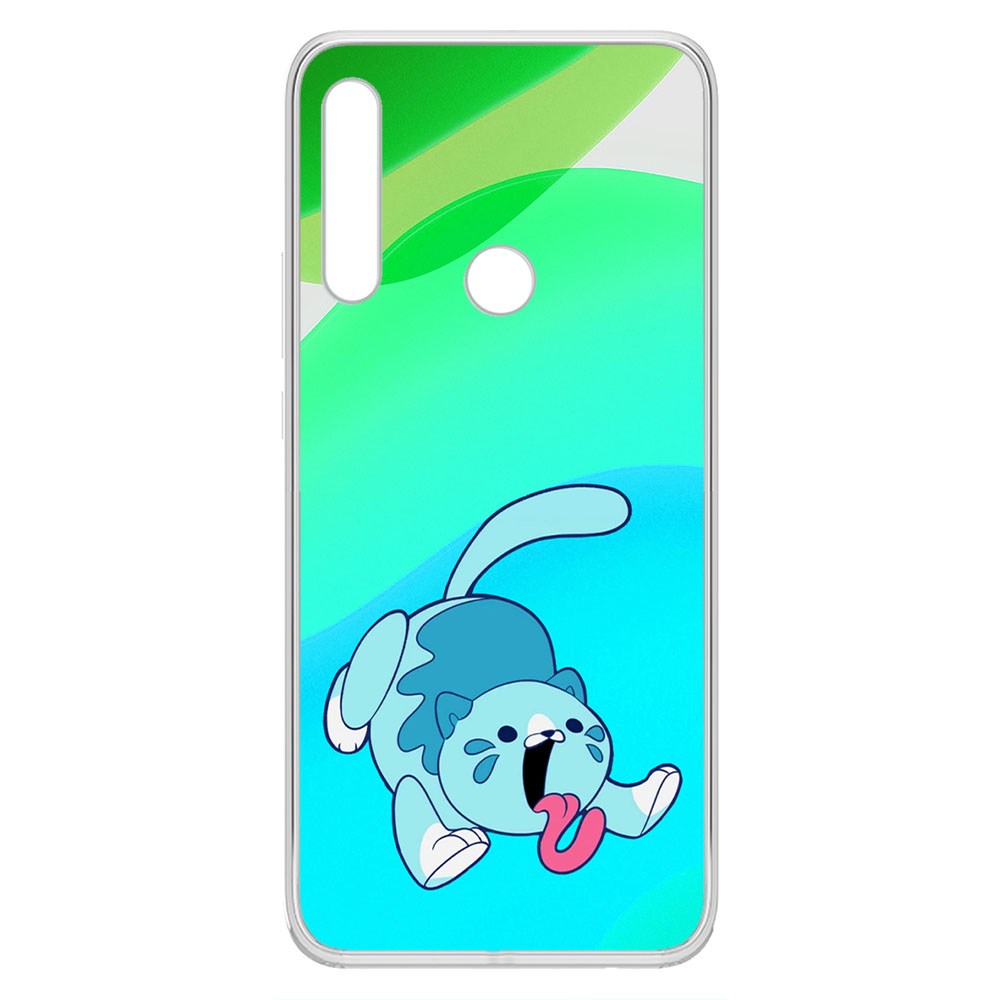 Чехол-накладка Krutoff Clear Case Хаги Ваги - Конфетная Кошка для Honor 9X