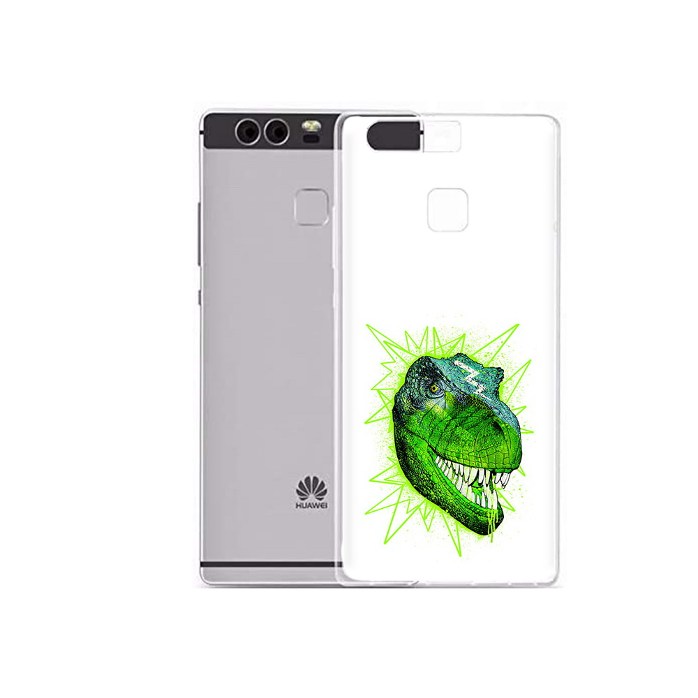 Чехол MyPads Tocco для Huawei P9 Plus зеленый динозавр (PT31455.54.358)