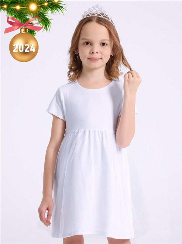 Платье детское Апрель 1ДПК4069023с, белый, 92