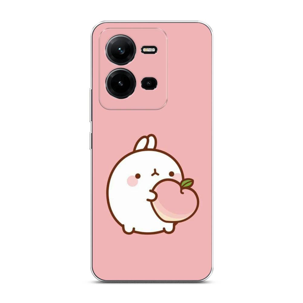 Чехол Awog  на Vivo V25e / Виво V25e Кролик с персиком