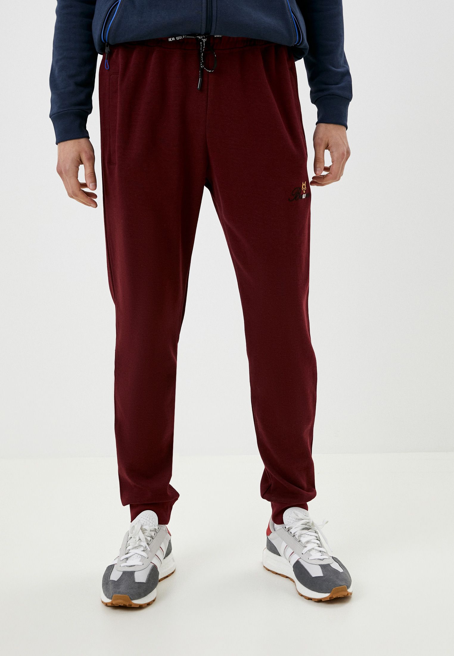 

Спортивные брюки мужские BAWER WB005 бордовые 3XL, Бордовый, WB005