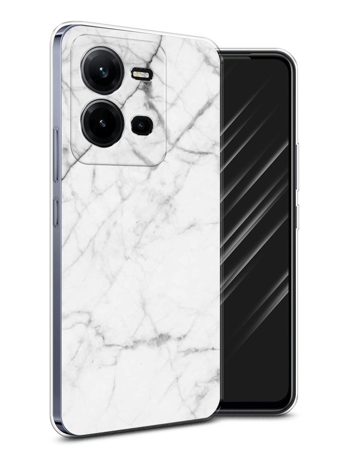 

Чехол Awog на Vivo V25e / Виво V25e "Светлый мрамор", Серый