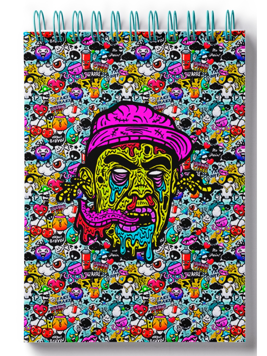

Блокнот DRABS Рэпер Tyler the creator (Zombie graffiti)