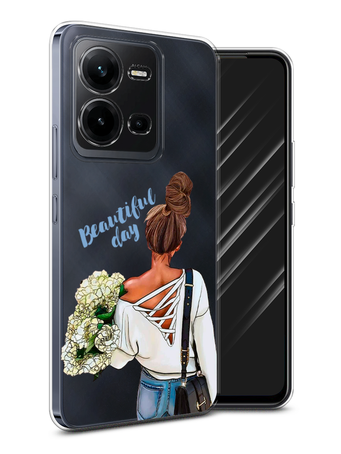 

Чехол Awog на Vivo V25e / Виво V25e "Beautiful day vector", Коричневый;белый;зеленый