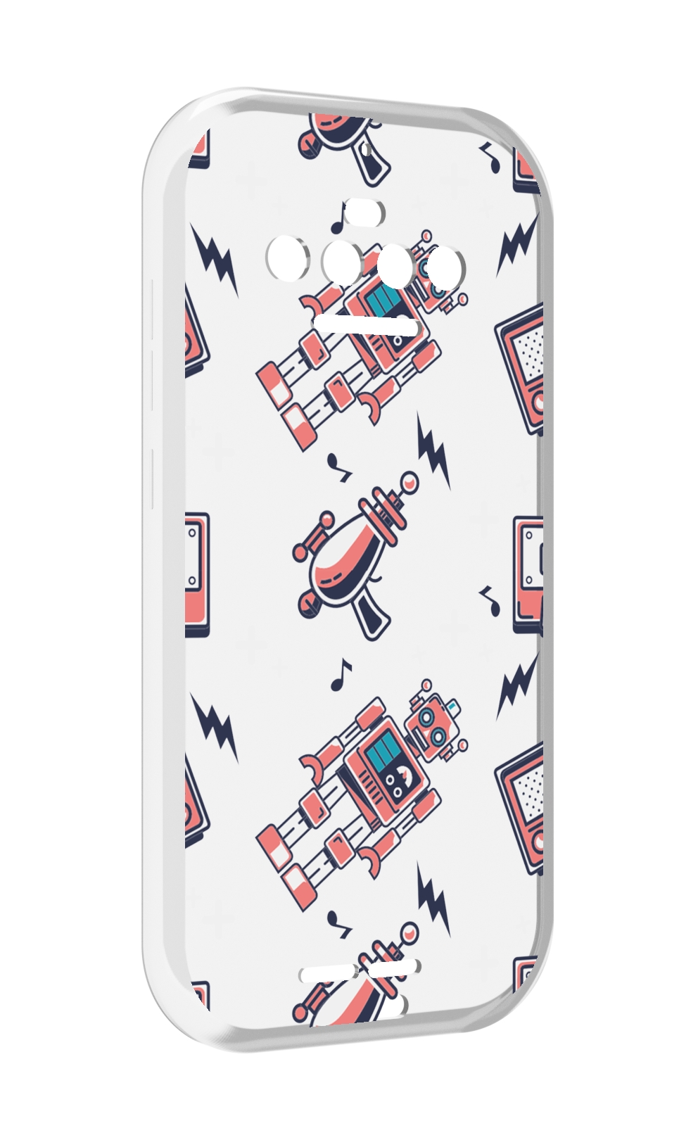 

Чехол MyPads мини-роботы для Oukitel F150 R2022, Прозрачный, Tocco