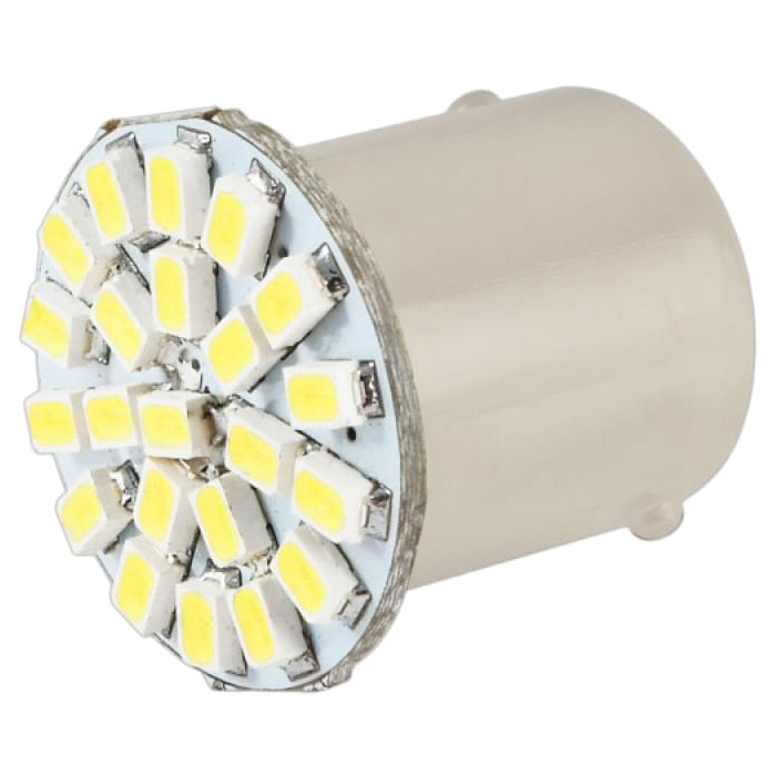 

Лампа Подсветки Светодиодная S25 12V Skyway" (22 Smd Диода С Цоколем 2-Контактная Белая)"