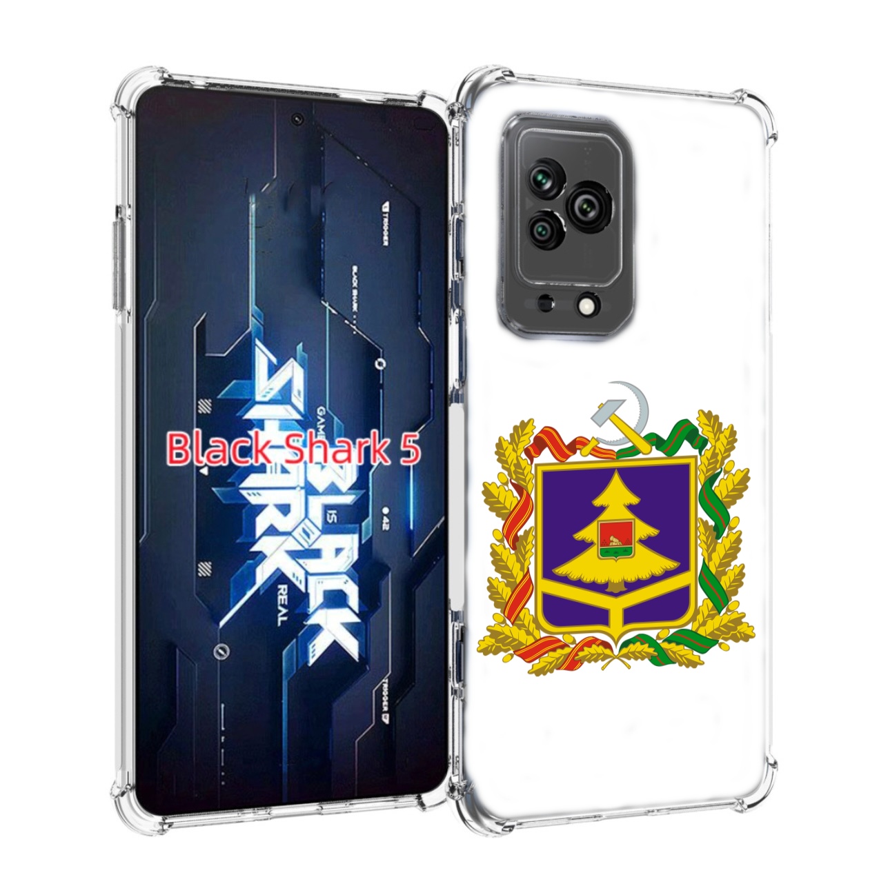 

Чехол MyPads герб-брянскои-области для Xiaomi Black Shark 5, Прозрачный, Tocco