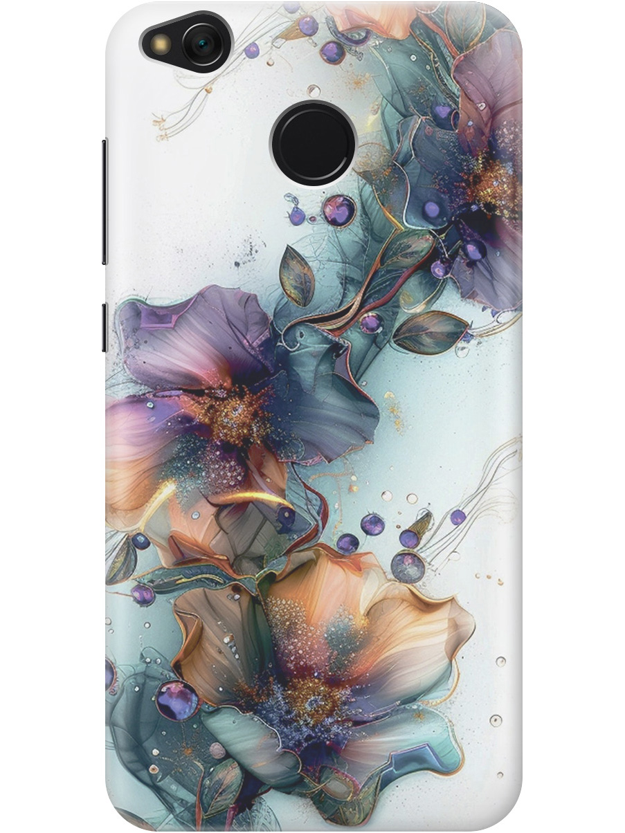 

Силиконовый чехол на Xiaomi Redmi 4X с принтом "Мистические цветы", Прозрачный;белый;зеленый, 714398810
