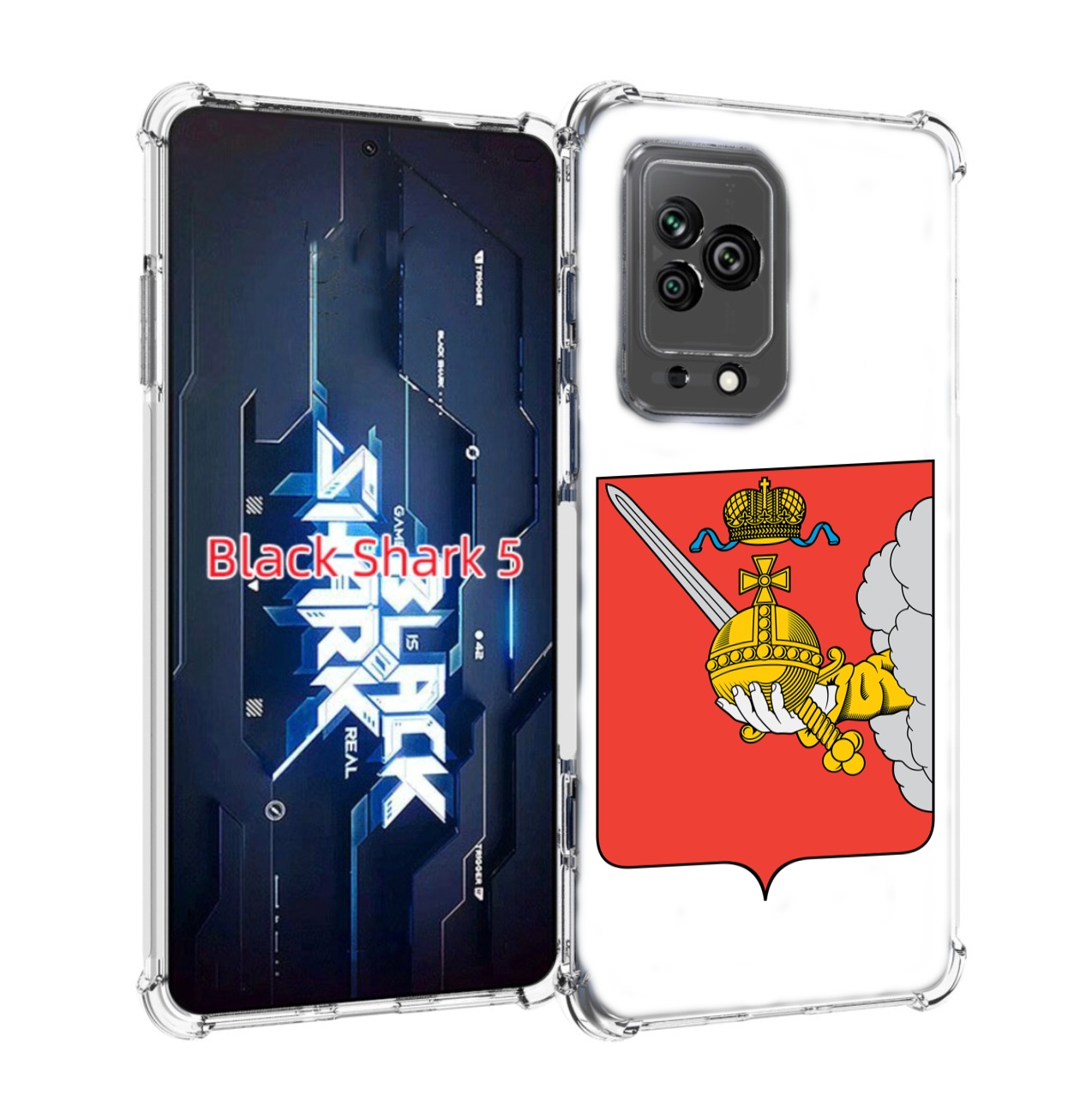 

Чехол MyPads герб-вологодскои-области для Xiaomi Black Shark 5, Прозрачный, Tocco