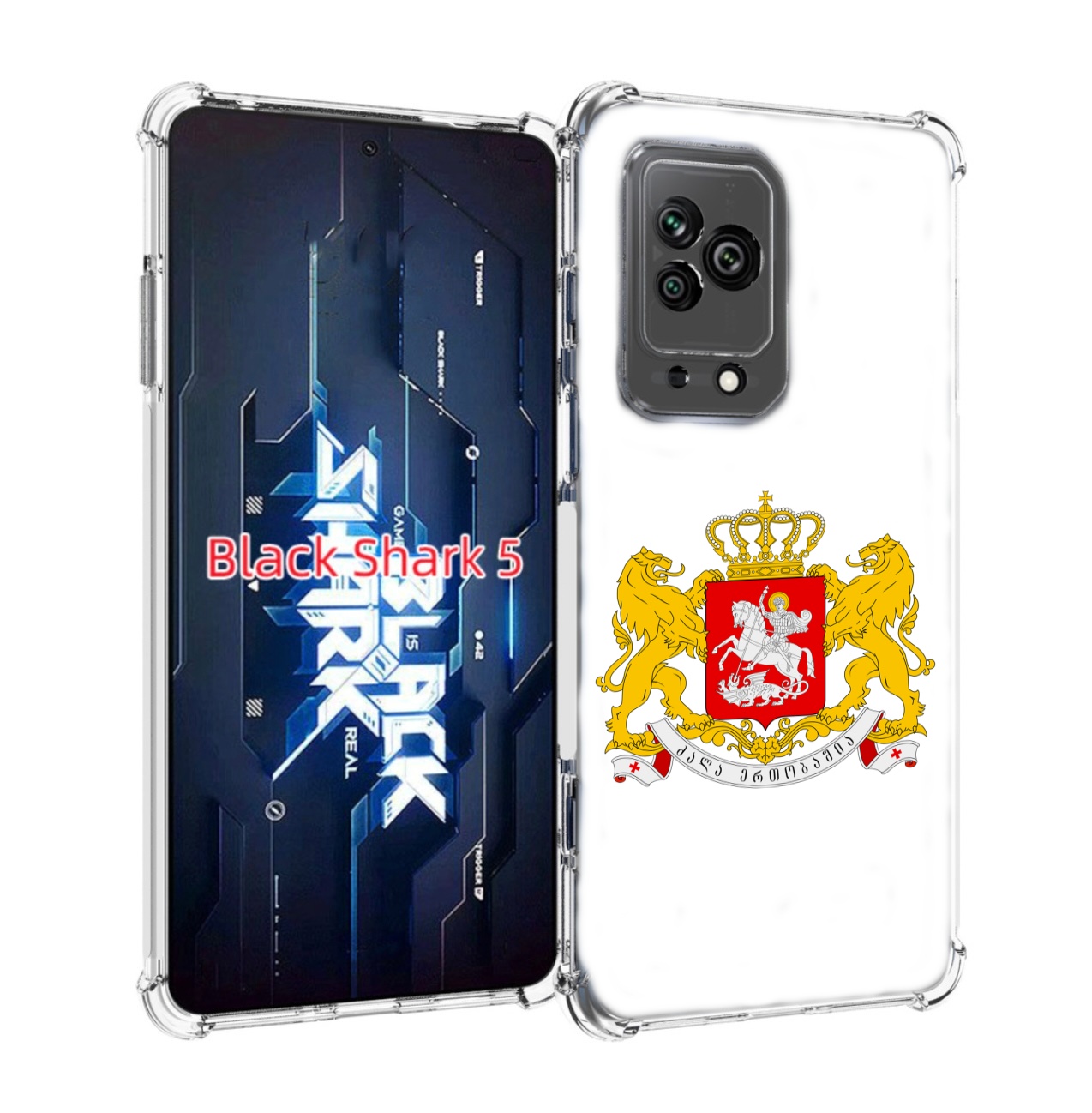 

Чехол MyPads герб-грузии для Xiaomi Black Shark 5, Прозрачный, Tocco