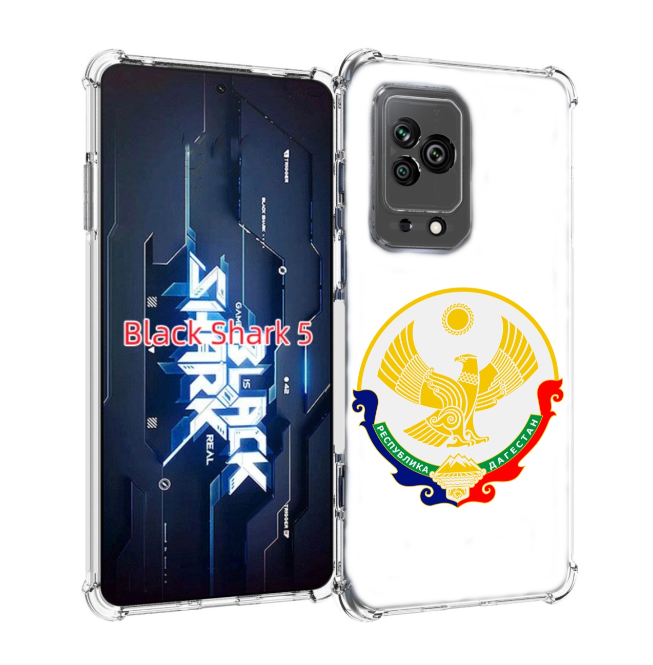 

Чехол MyPads герб-дагестан-махачкала для Xiaomi Black Shark 5, Прозрачный, Tocco