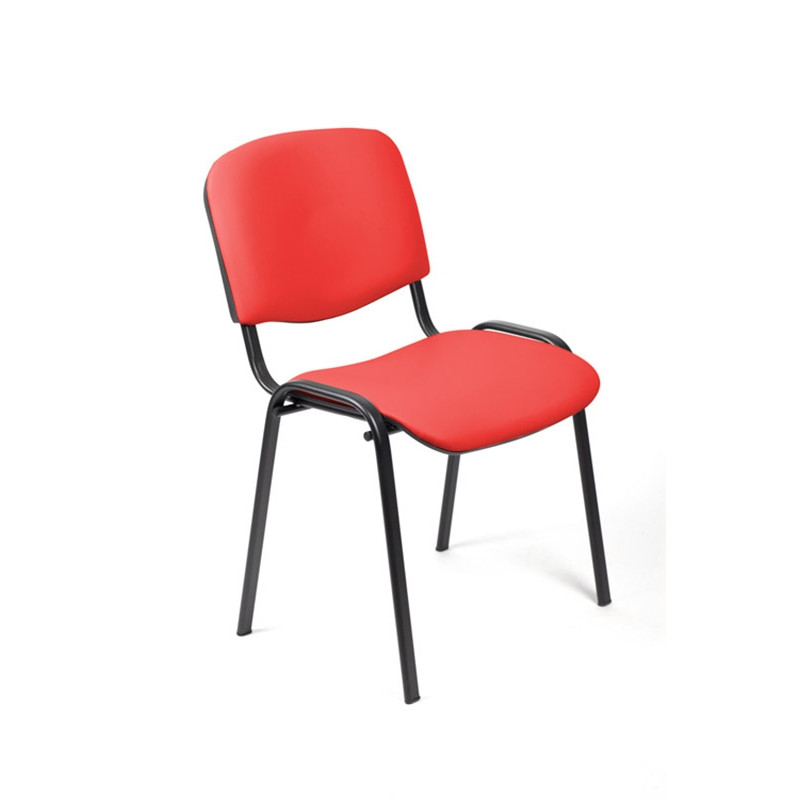 

Стул UP_EChair Rio(ИЗО) черн, к/з красный Z29