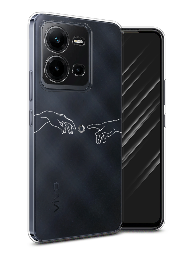 

Чехол Awog на Vivo V25e / Виво V25e "Загрузка творения", Белый;серый;прозрачный
