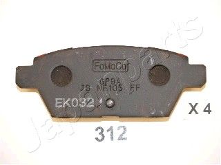 

Тормозные колодки Japanparts дисковые PP312AF