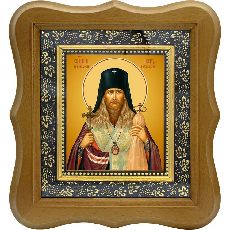 

Петр Зверев, архиепископ Воронежский, священномученик. Икона на холсте.