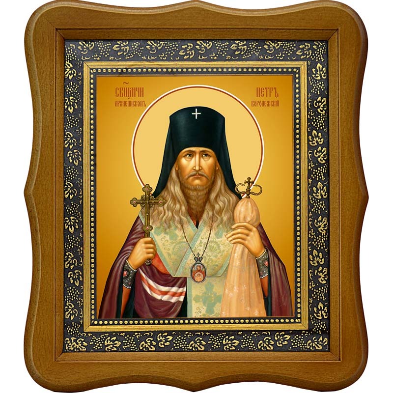 

Петр Зверев, архиепископ Воронежский, священномученик. Икона на холсте.