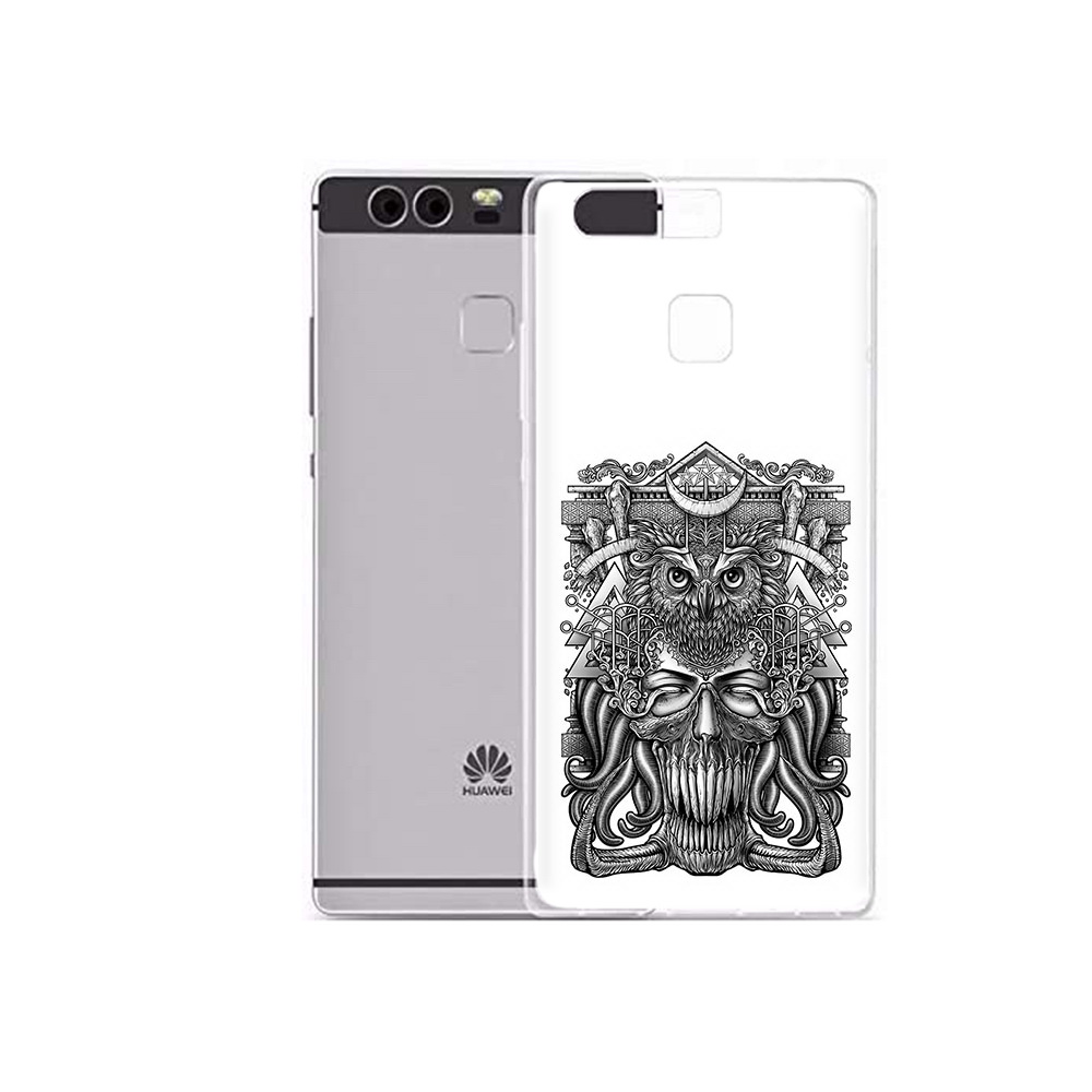 

Чехол MyPads Tocco для Huawei P9 Plus зубастая сова (PT31455.54.369), Прозрачный, Tocco